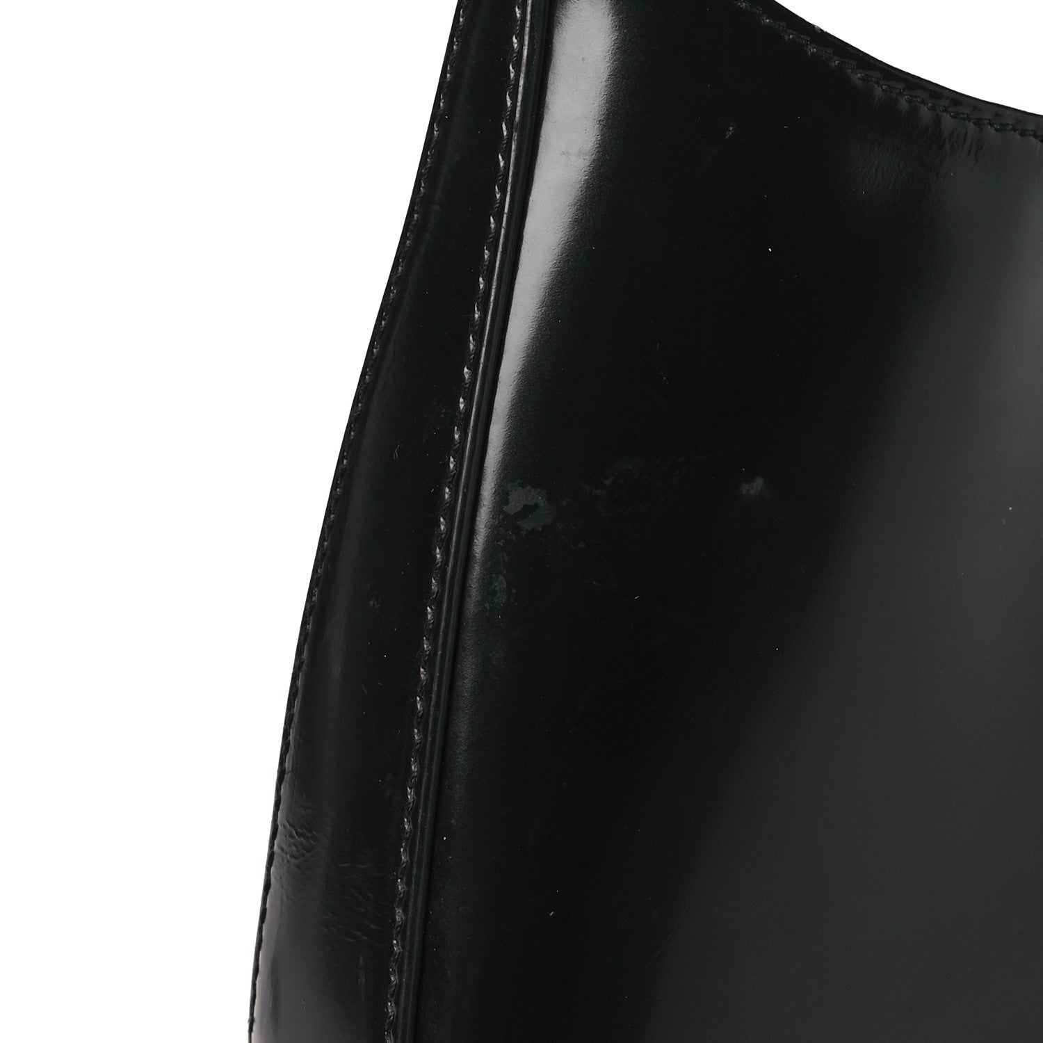 Prada Spazzolato Cleo Shoulder Bag Black 3 of 9
