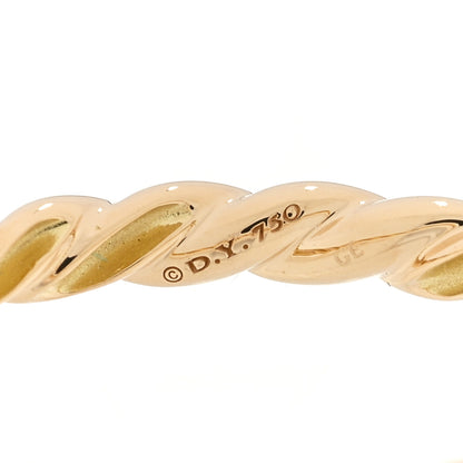 David Yurman 18K Yellow Gold 2.7mm Pave Flex Ring 60 9 4 of 4