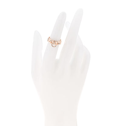 Hermes 18K Rose Gold PM Collier De Chien Ring 50 5.25 2 of 5