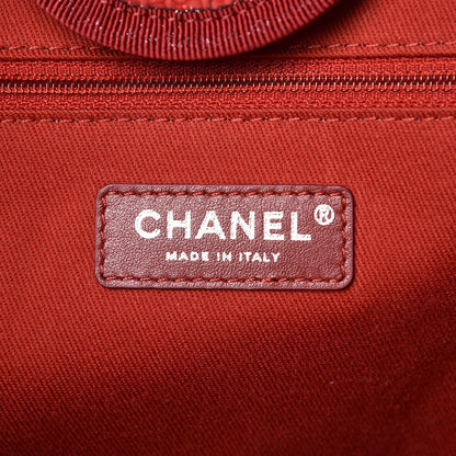 Chanel Lurex Boucle Large Deauville Tote Red 6 of 10