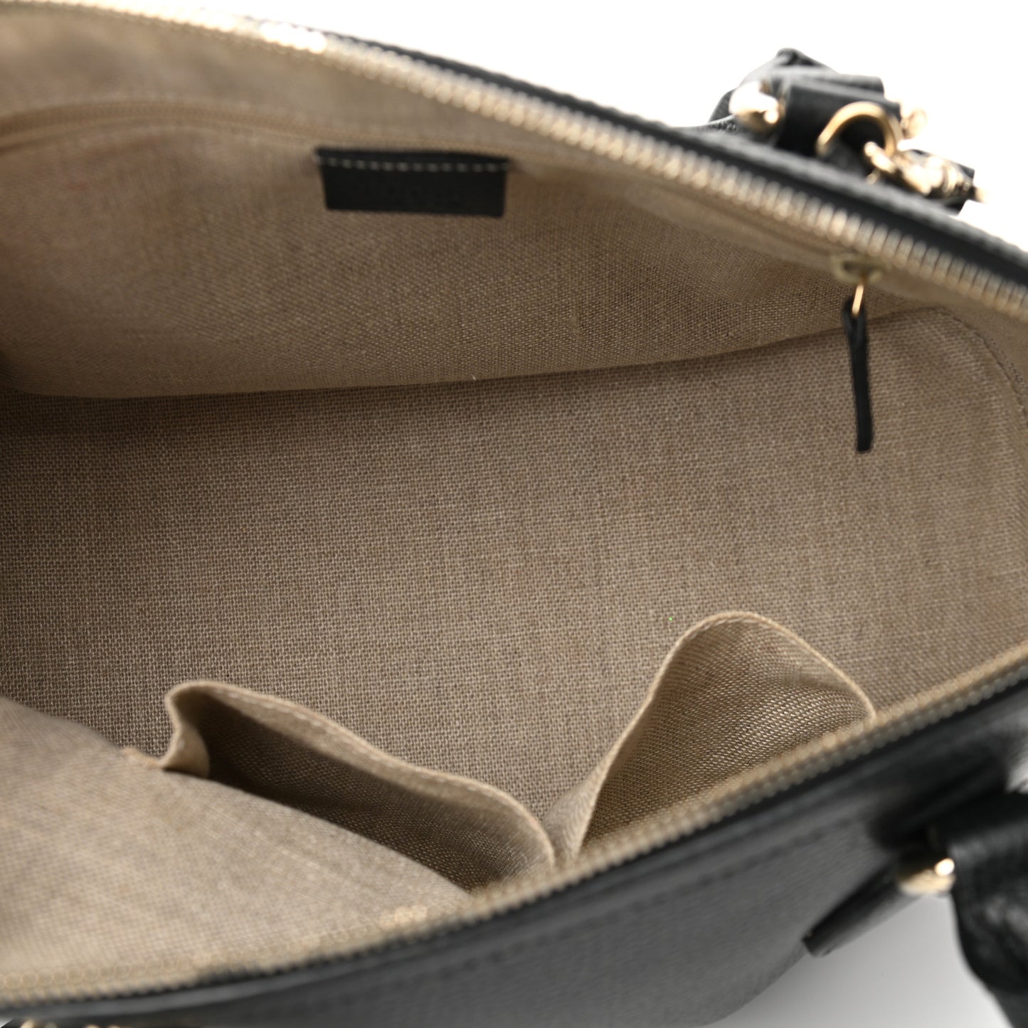 Calfskin Medium Dome Bag Black