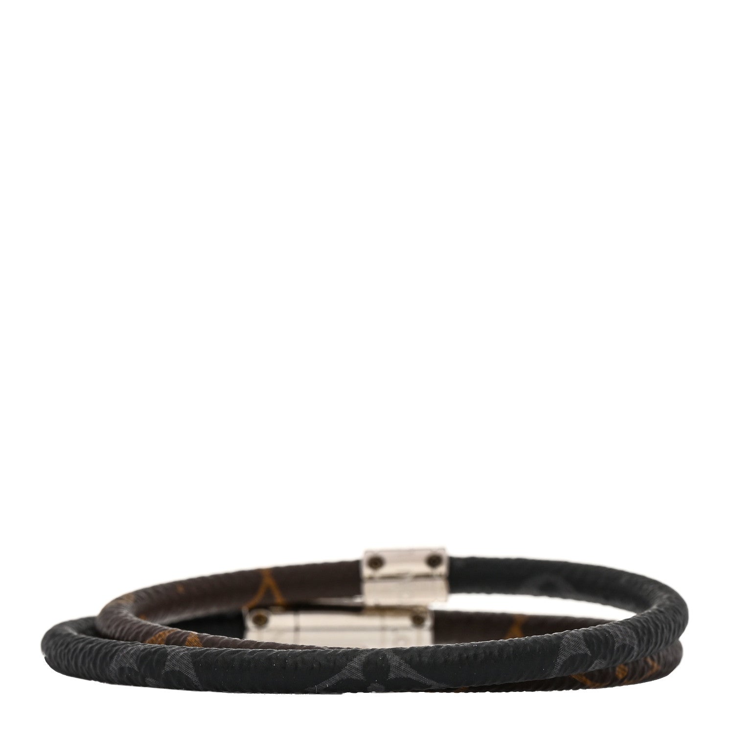 Louis Vuitton Monogram Eclipse Keep It Double Bracelet 19 2 of 3