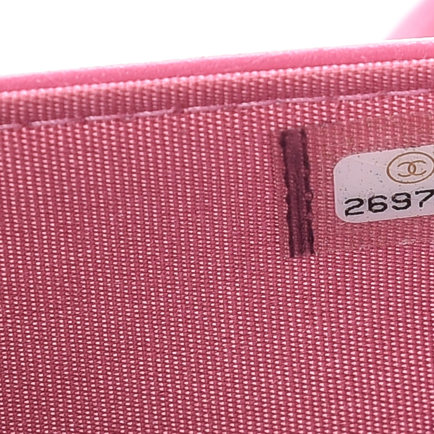 Chanel Caviar Quilted Boy Wallet On Chain WOC Pink 8 of 12