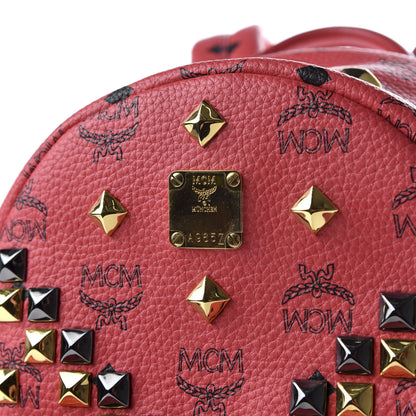 MCM Visetos Studded Small Stark Backpack Corail 9 of 9