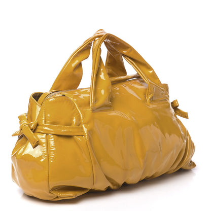 Gucci Patent Medium Hysteria Top Handle Bag Yellow 3 of 11
