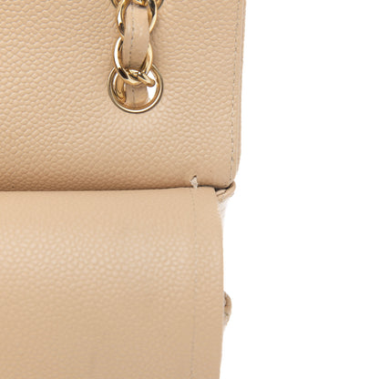 Chanel Caviar Quilted Jumbo Double Flap Light Beige 13 of 16