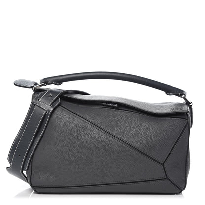 Loewe Calfskin Puzzle Bag Grey 1 of 8