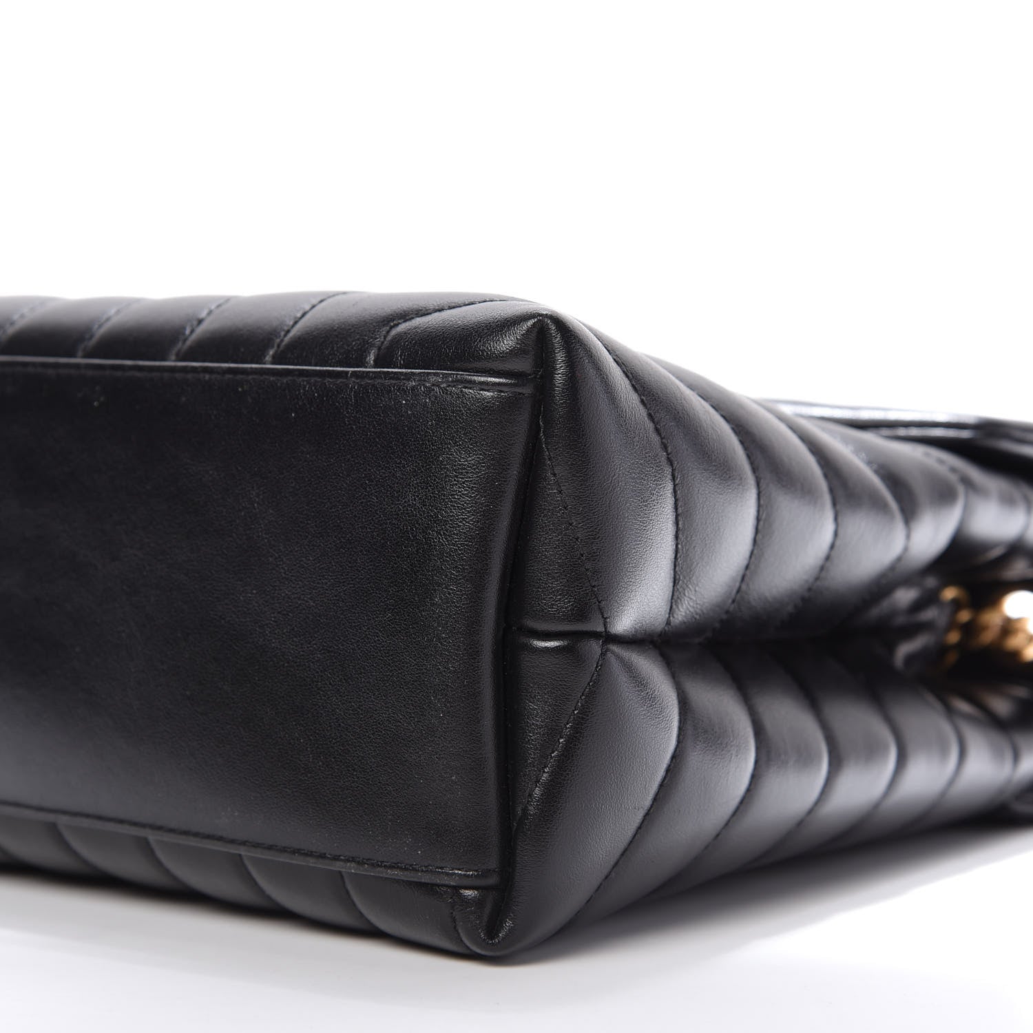 Saint Laurent Calfskin Y Quilted Monogram Medium Loulou Chain Satchel Black 7 of 10