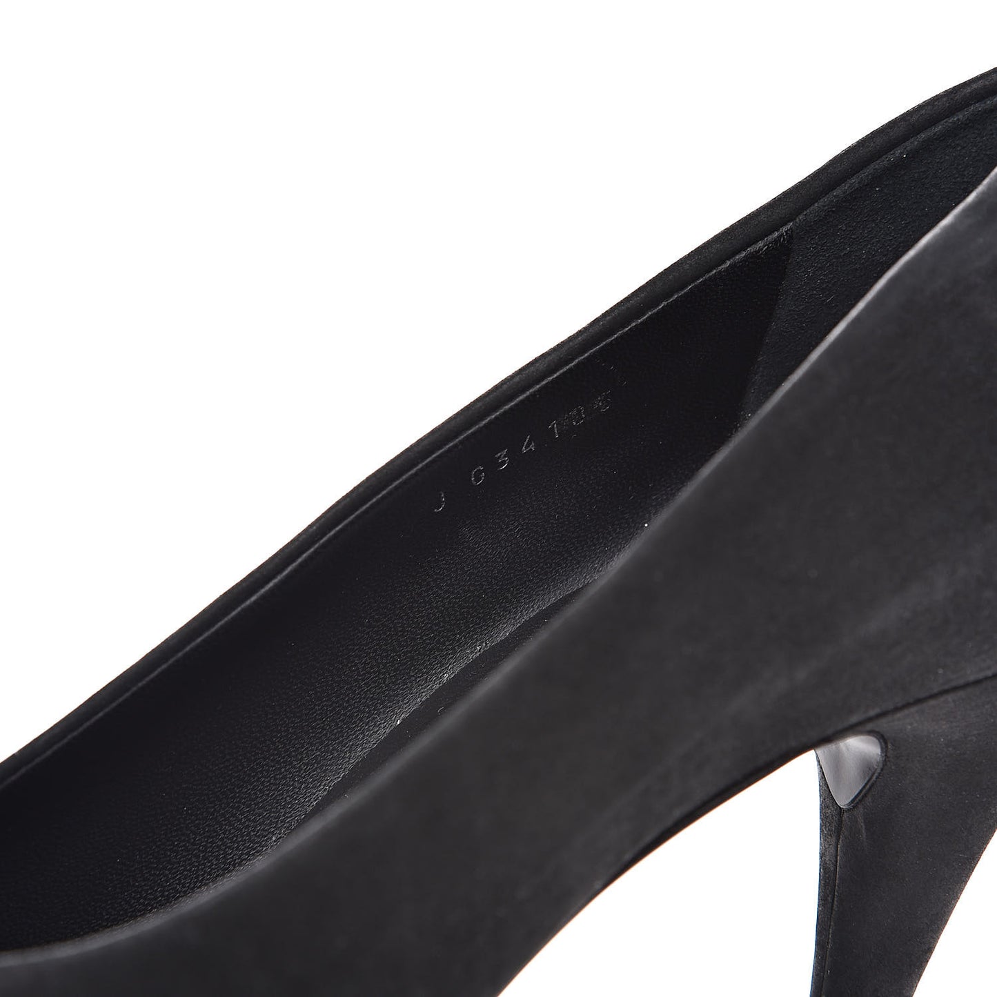 Patent Suede Calfskin Pearl Cap Toe Pumps 41 Black