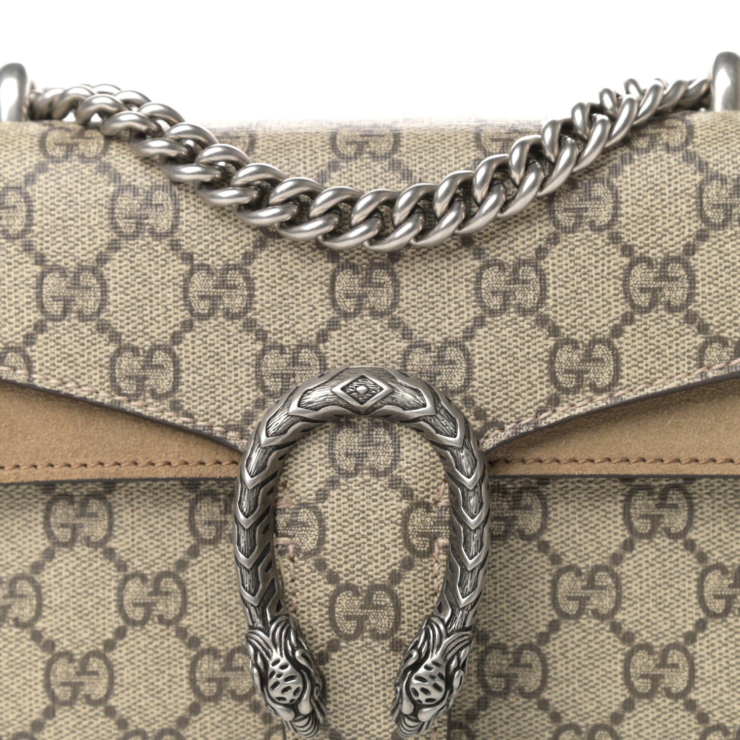 Gucci GG Supreme Monogram Mini Dionysus Shoulder Bag Taupe 10 of 10