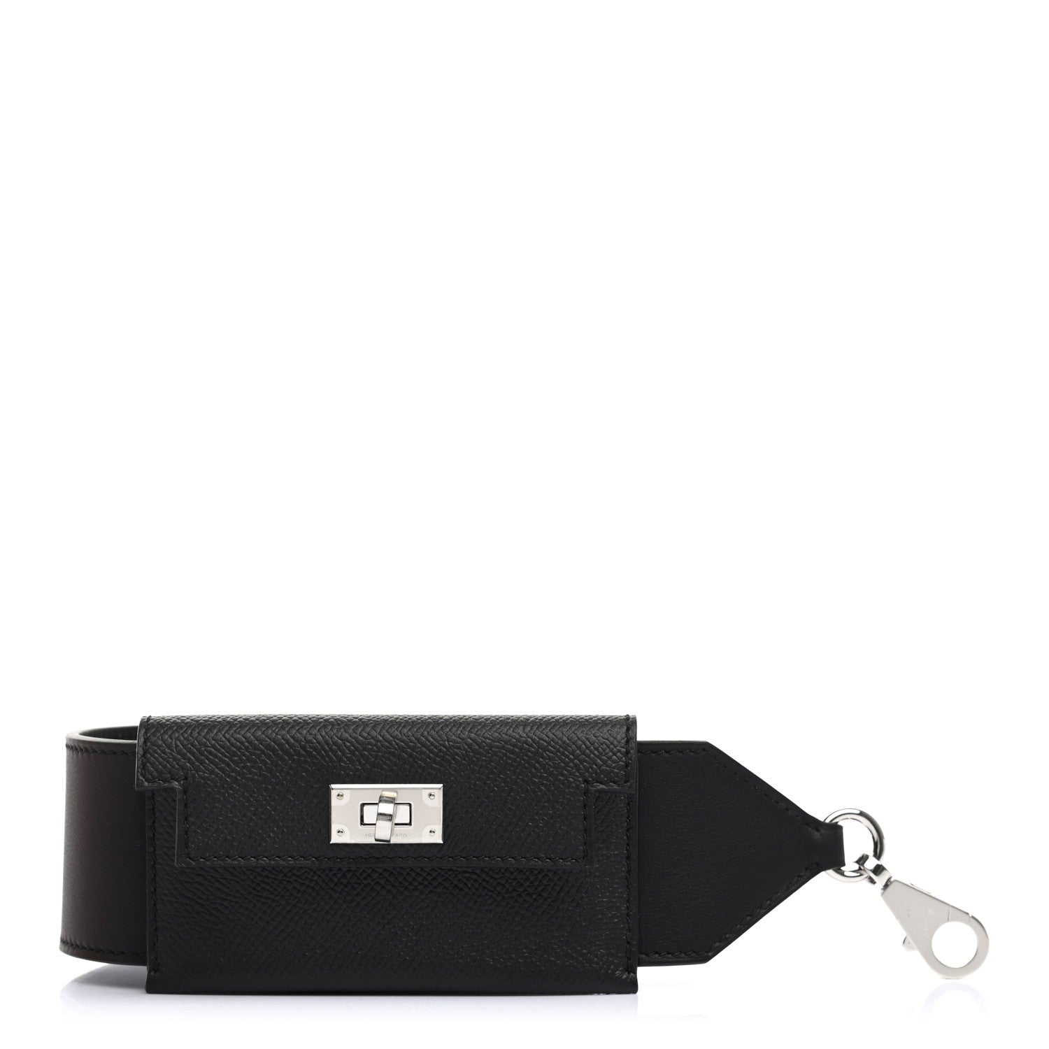 Hermes Swift Epsom Pocket Kelly Shoulder Strap Black 1 of 4