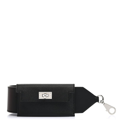 Hermes Swift Epsom Pocket Kelly Shoulder Strap Black 1 of 4