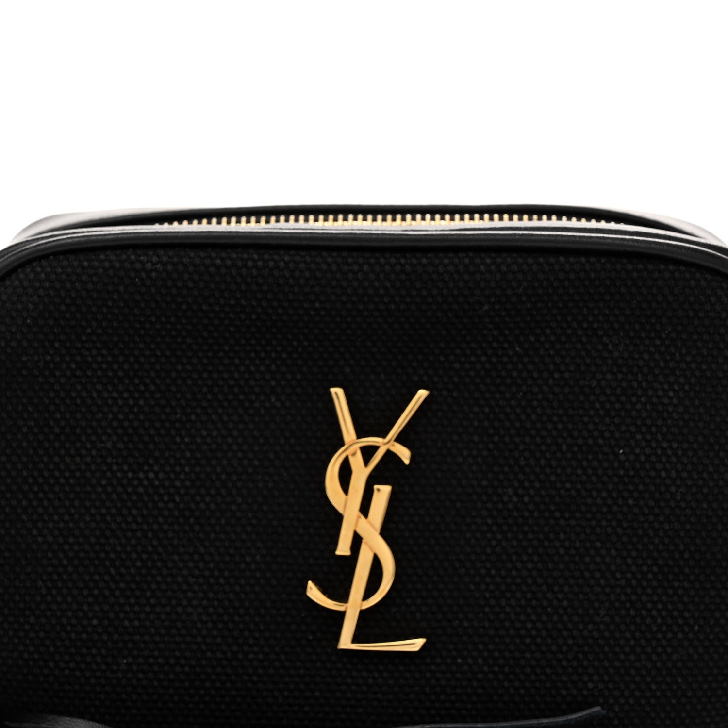 Saint Laurent Calfskin Canvas Monogram Lou Belt Bag Black 8 of 10