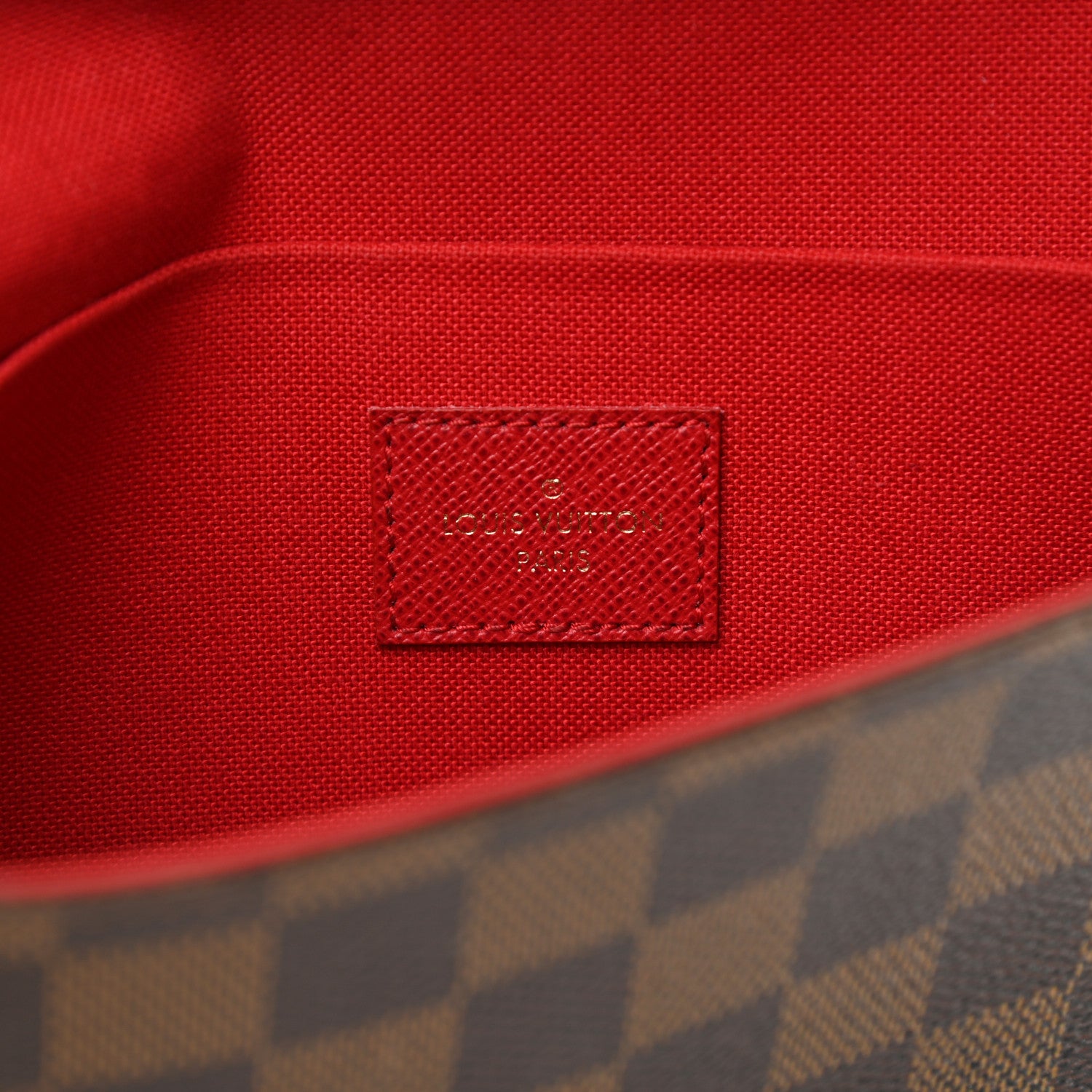Louis Vuitton Damier Ebene Pochette Felicie Chain Wallet 6 of 7