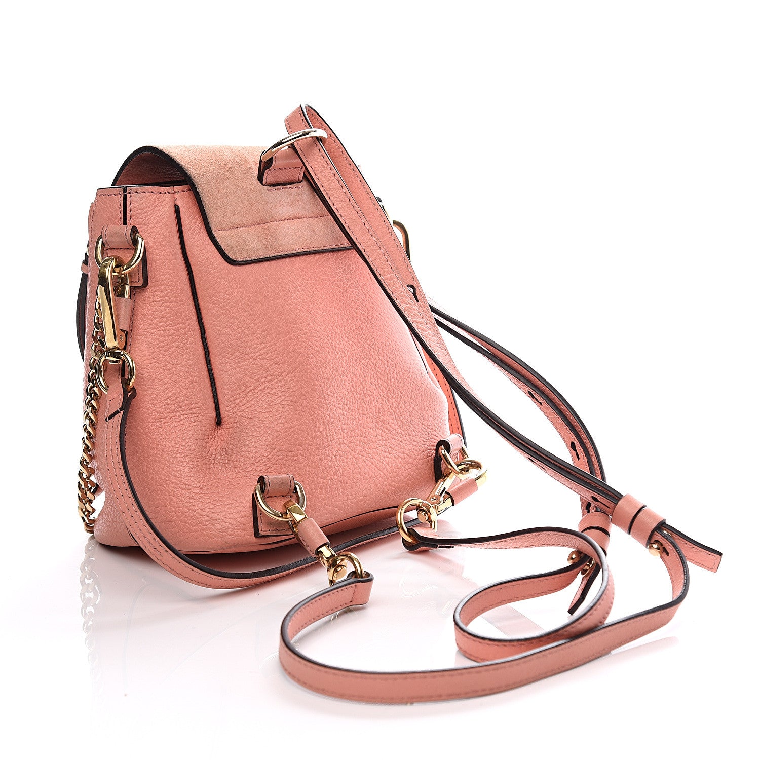 Chloe Suede Calfskin Mini Faye Backpack Ideal Blush 2 of 18