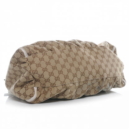Gucci Monogram D Gold Large Hobo Off White 4 of 8