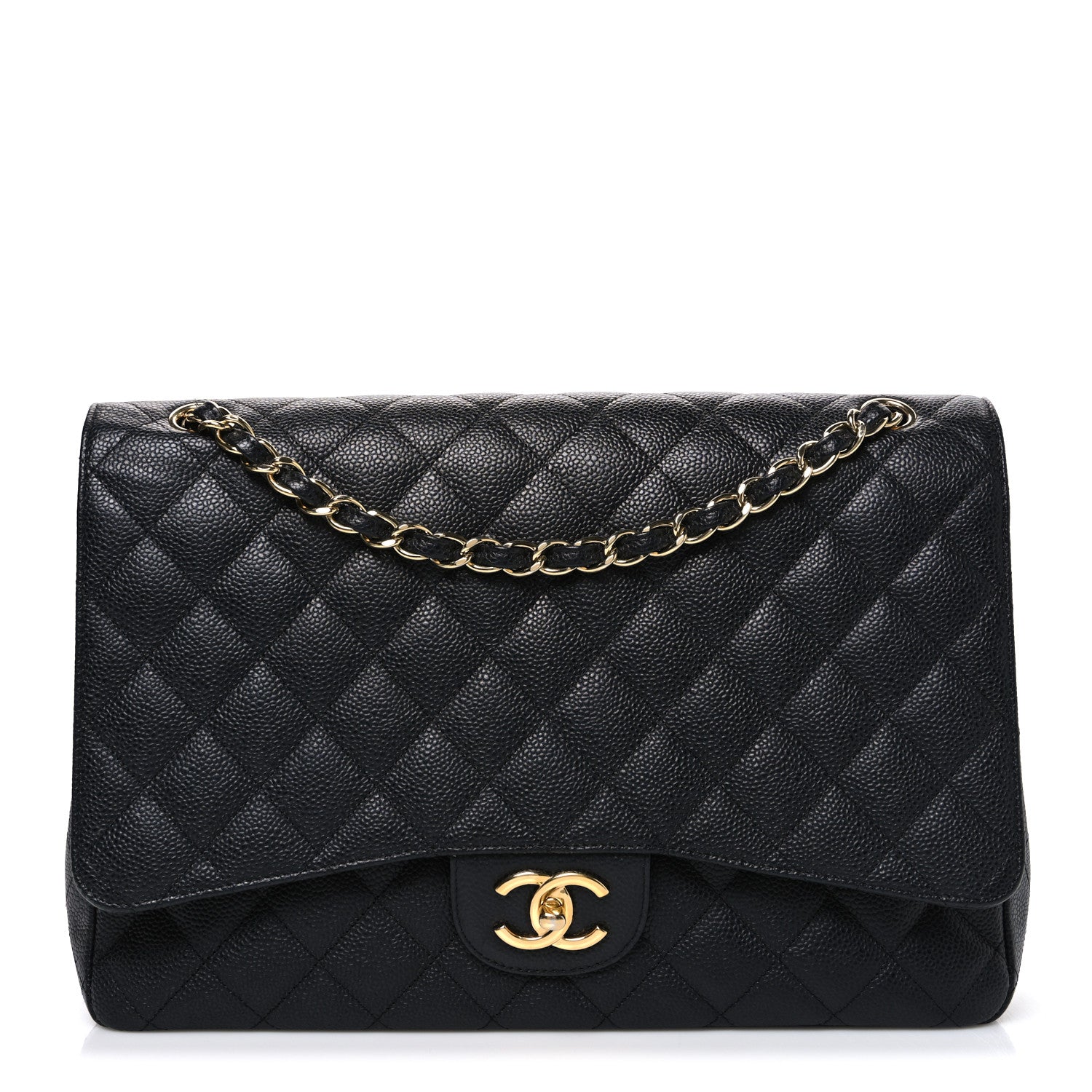 Chanel Caviar Quilted Maxi Double Flap Black 1 of 10