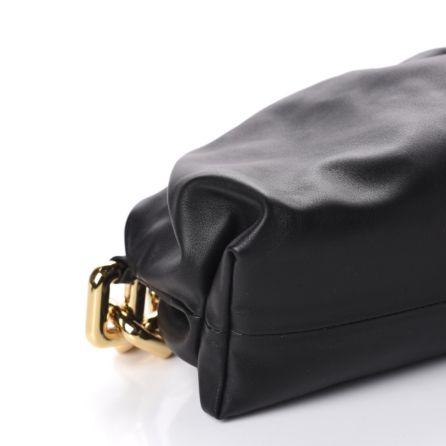 Bottega Veneta Calfskin The Pouch Chain Black 6 of 10