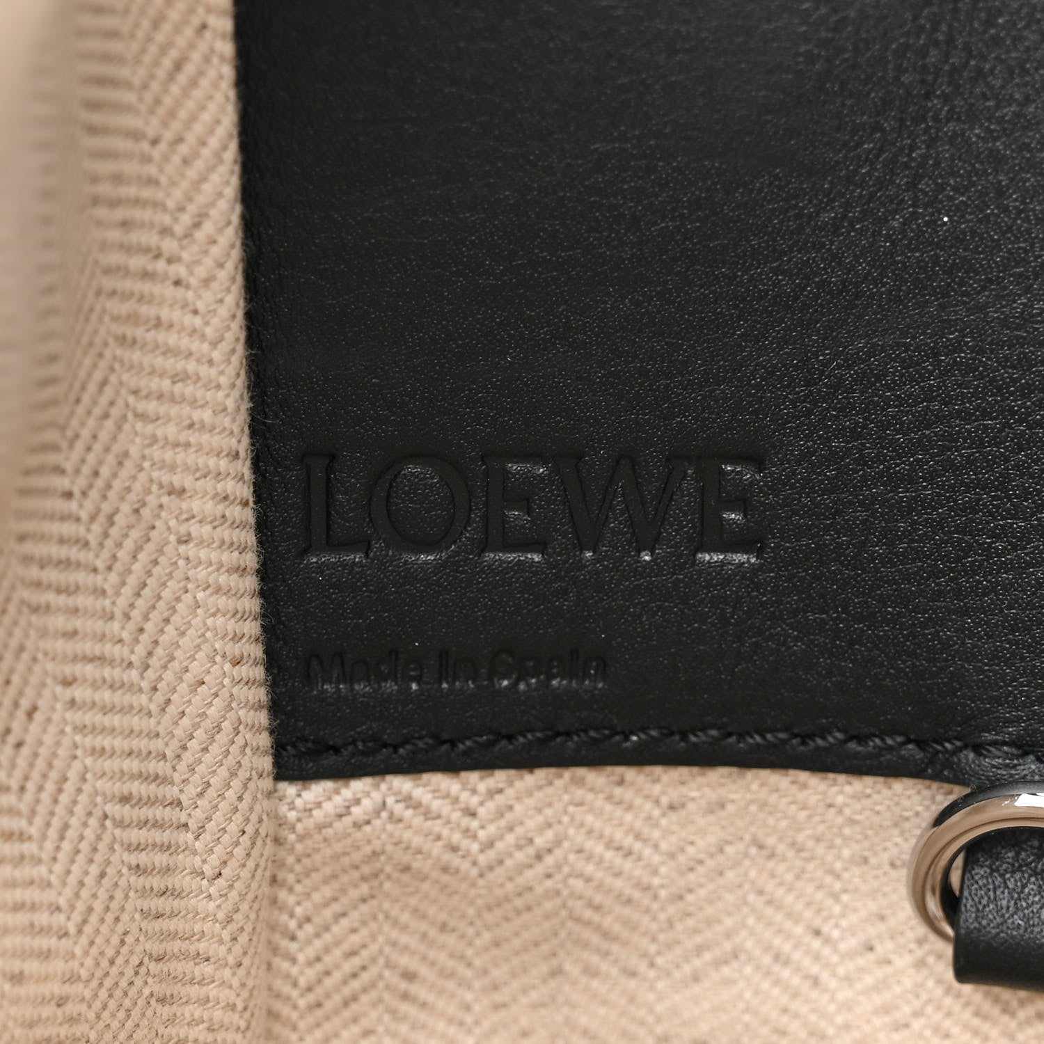 Loewe Calfskin Small Hammock Shoulder Bag Khaki Green Soft White 6 of 11