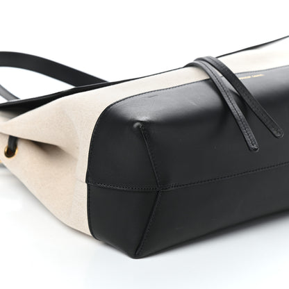 Mansur Gavriel Canvas Calfskin Lady Bag Creme Black 8 of 9