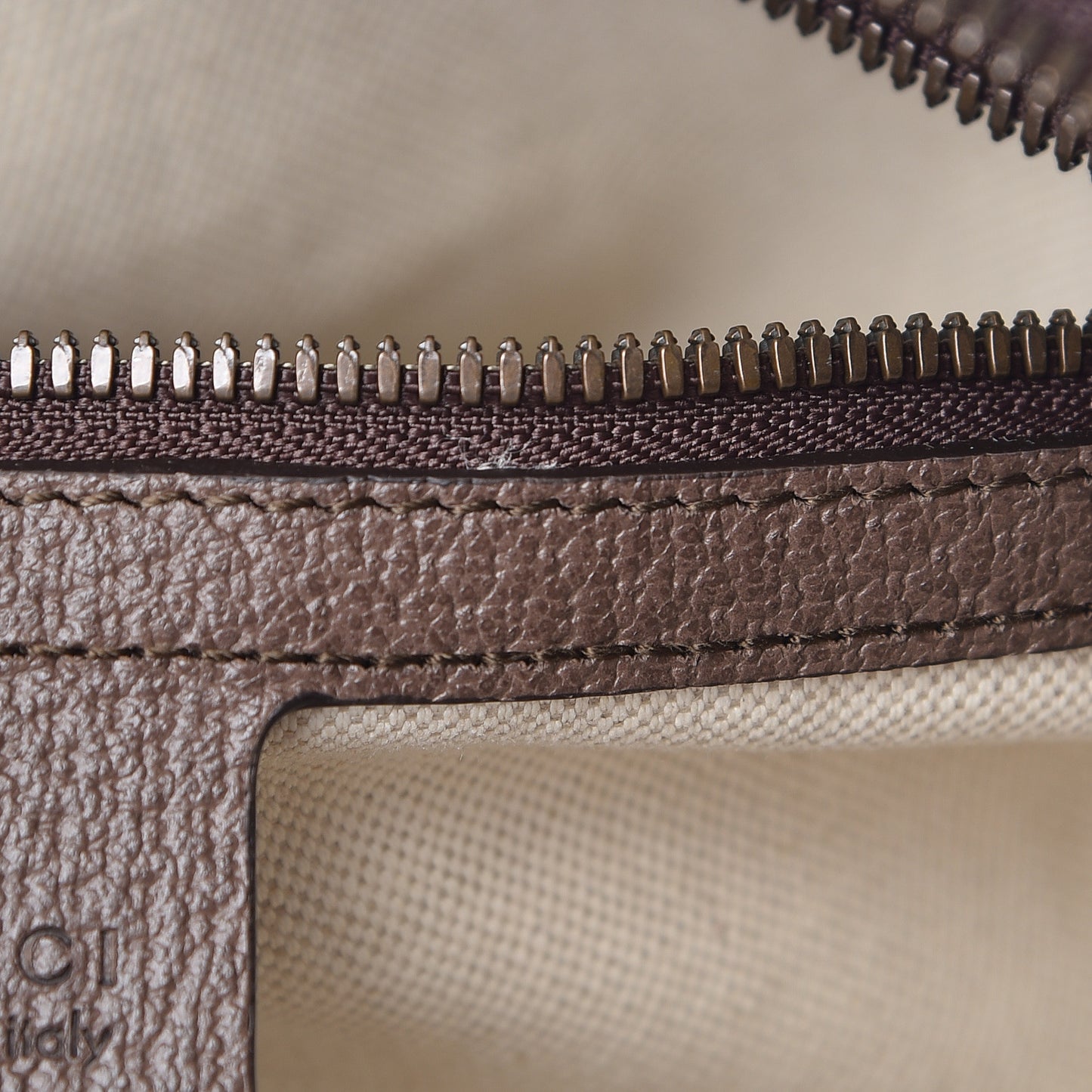 GG Supreme Monogram Web Small Ophidia Messenger Bag Brown