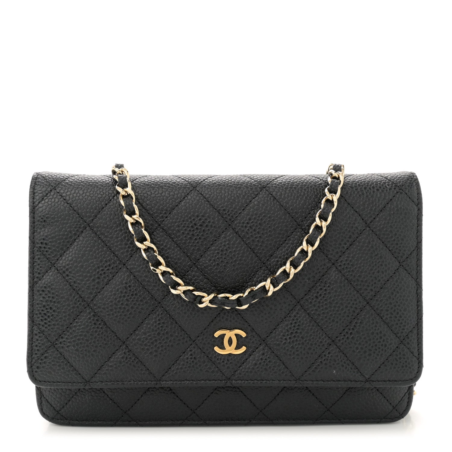 Chanel Caviar Quilted Wallet on Chain WOC Black 1 of 13