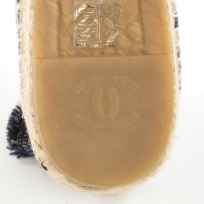 Chanel Toile Striped Espadrilles 41 Beige 11 of 11