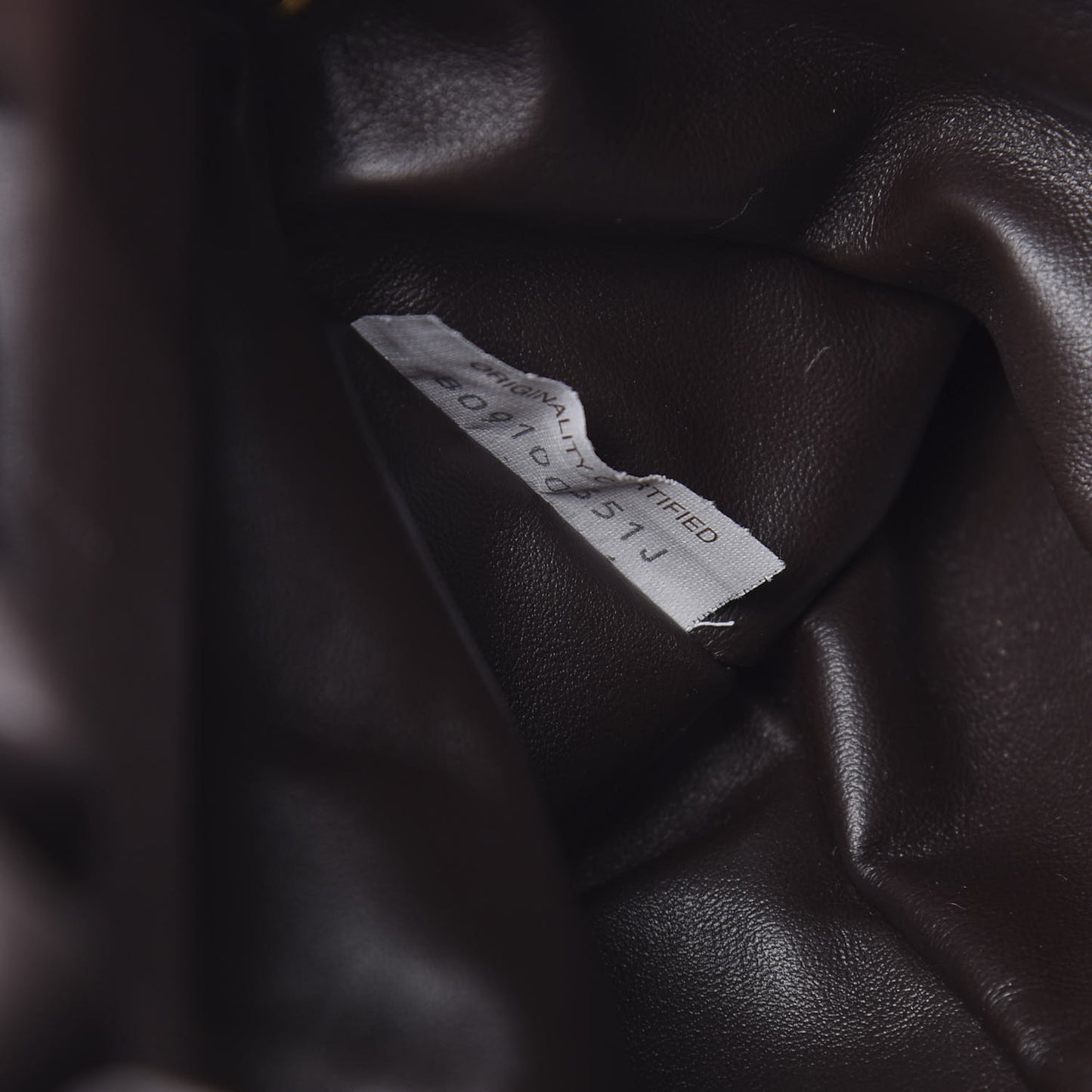 Calfskin The Pouch Chain Ebano