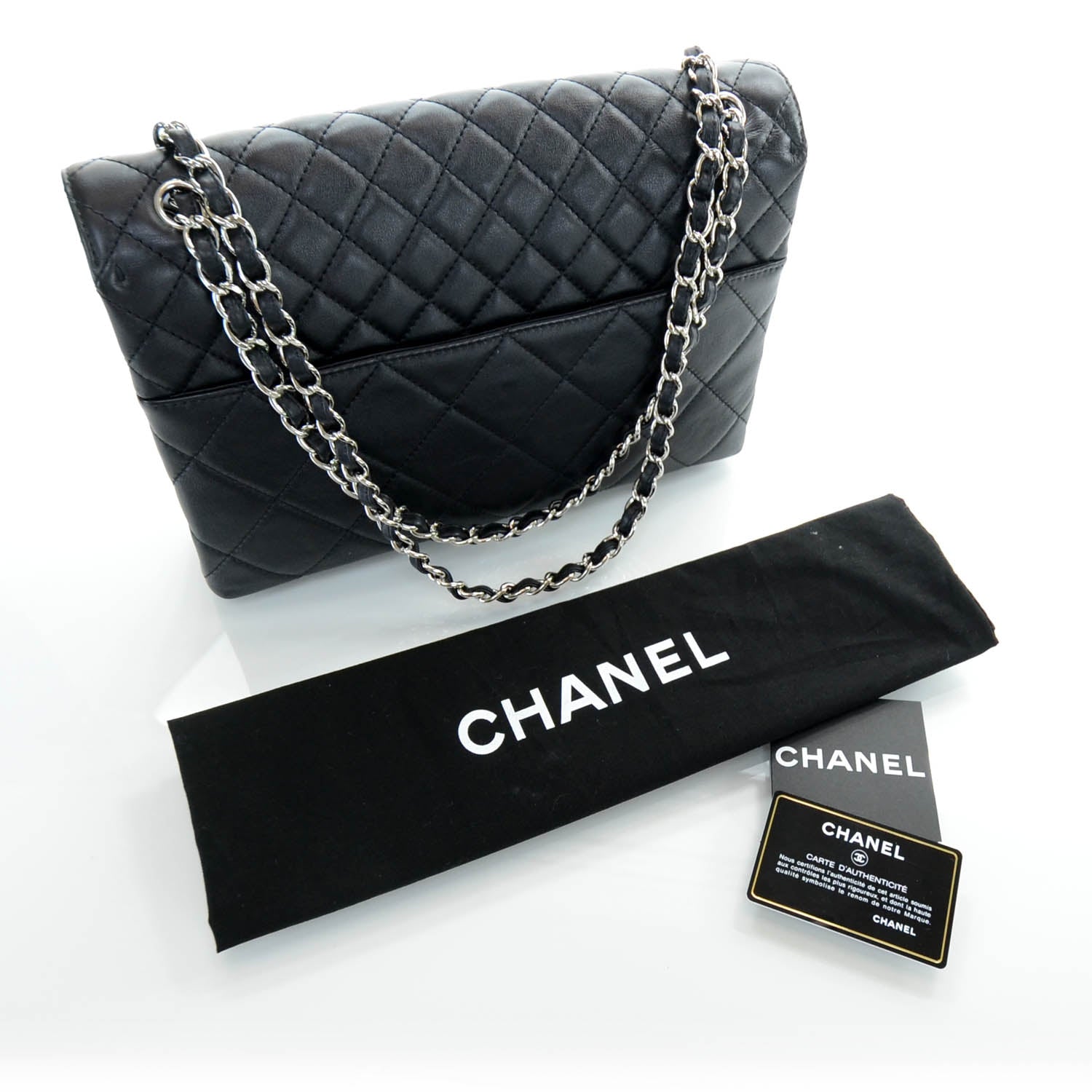 Chanel Leather Quilted In the Business Flap Bag Black 7 of 11