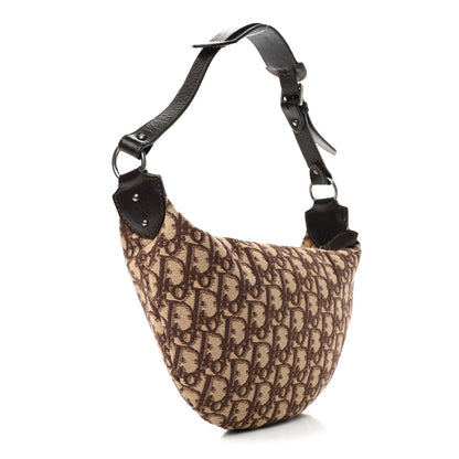 Christian Dior Monogram Buckle Hobo Brown 2 of 4
