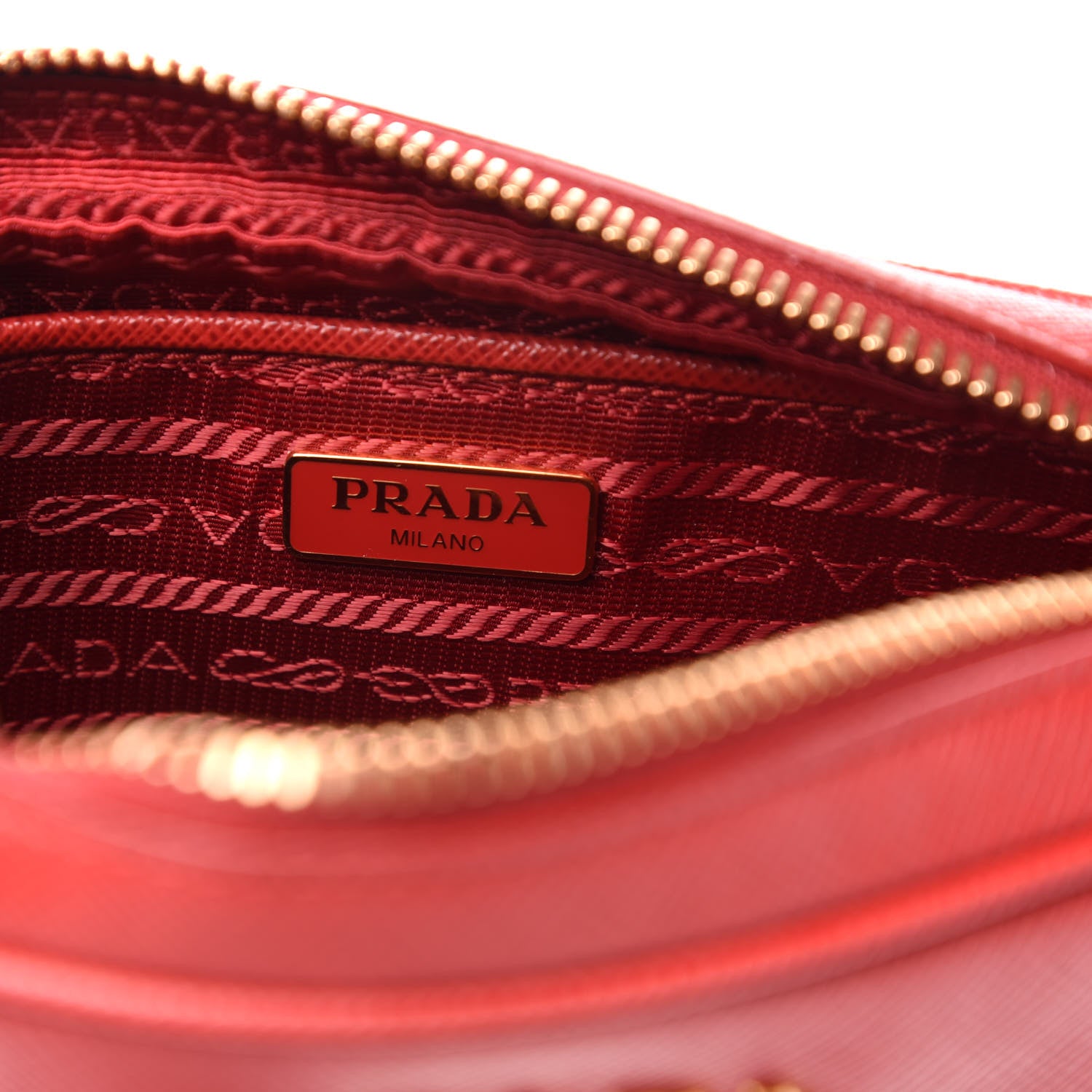 Prada Saffiano Mini Camera Crossbody Bag Fuoco 8 of 14