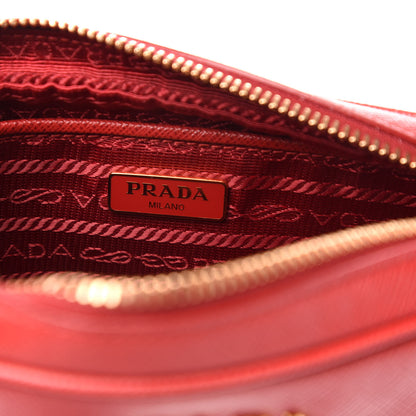 Prada Saffiano Mini Camera Crossbody Bag Fuoco 8 of 14