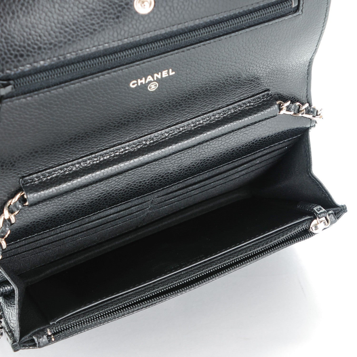 Chanel Caviar Quilted Wallet On Chain WOC Black 4 of 7