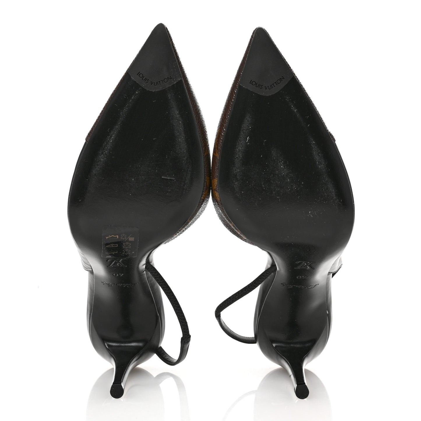 Monogram Cherie Slingback Pumps 40 Black
