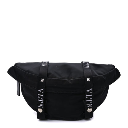 Valentino Garavani Nylon Ribbon VLTN Belt Bag Black 1 of 7