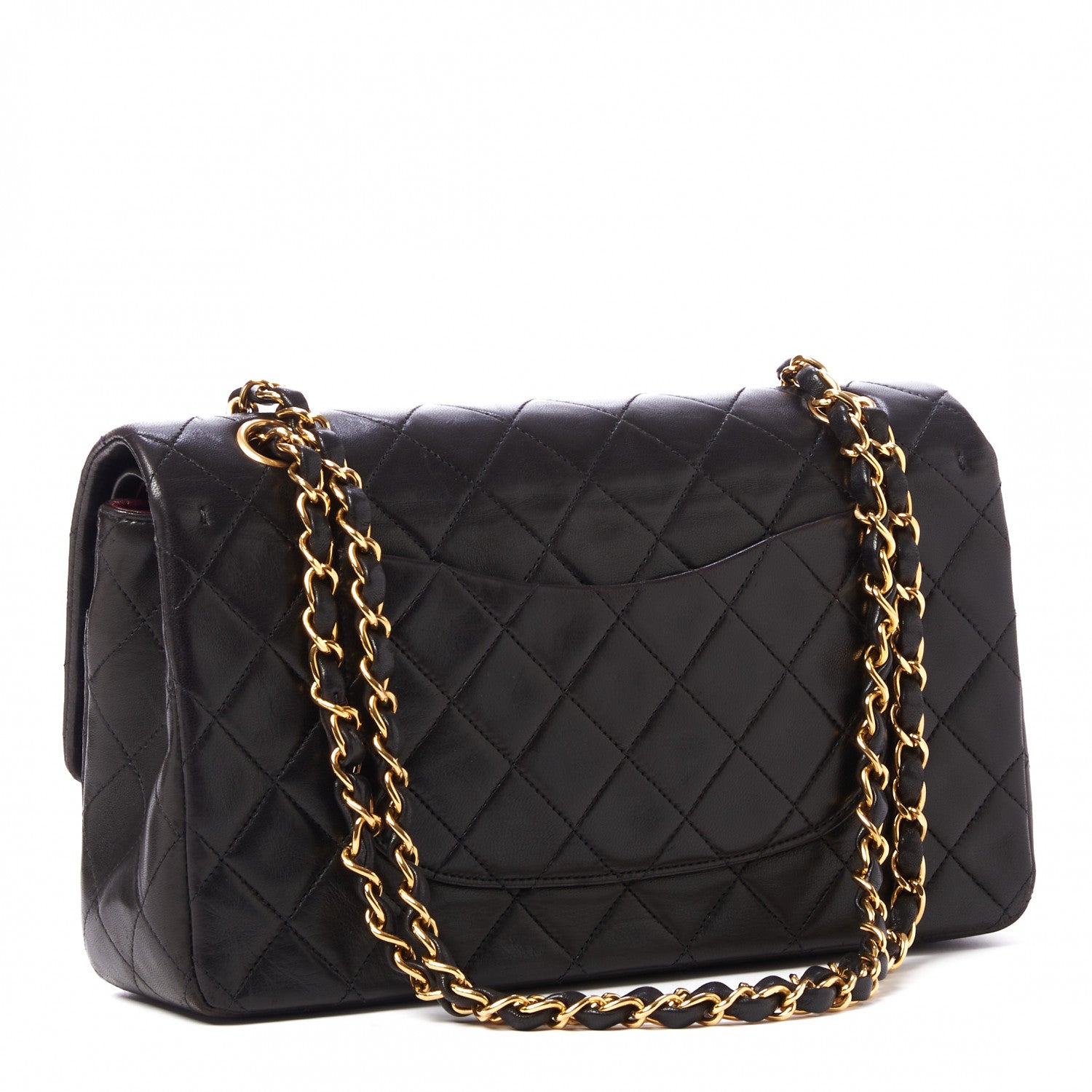 Chanel Lambskin Quilted Medium Double Flap Black 3 of 10