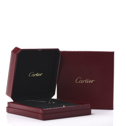 Cartier 18K White Gold Diamond LOVE Medallion Pendant Necklace 7 of 7