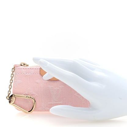 Louis Vuitton Monogram Denim Key Pouch Washed Pink 2 of 6
