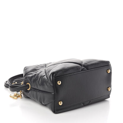 Chanel Lambskin Quilted Small Bowling Bag Black 4 of 9