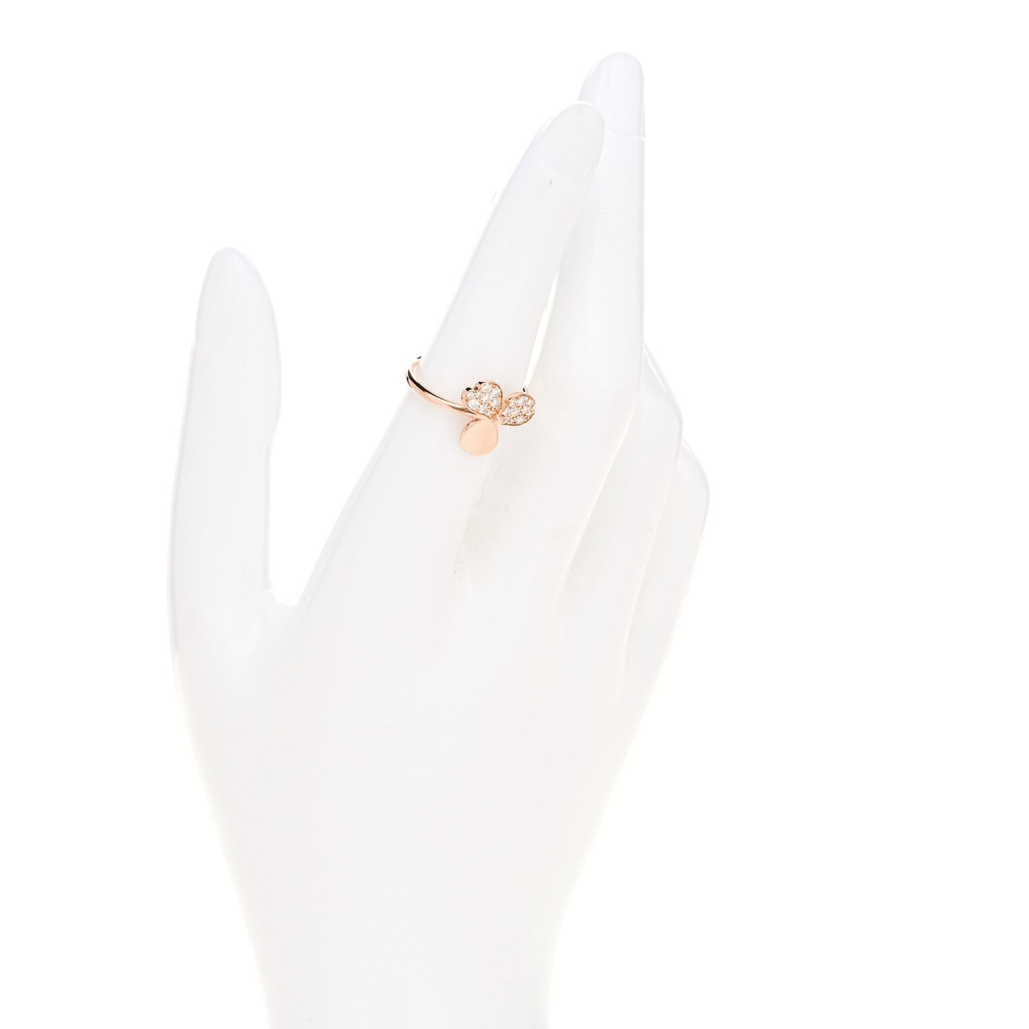 Tiffany 18K Rose Gold Diamond Paper Flowers Ring 52 6 2 of 4