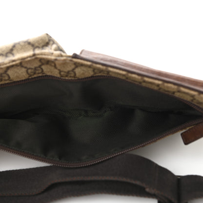 Gucci GG Supreme Double Pocket Belt Bag Ebony 5 of 12