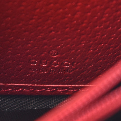 Gucci GG Supreme Monogram Tian Continental Wallet Beige Multicolor Red 6 of 7