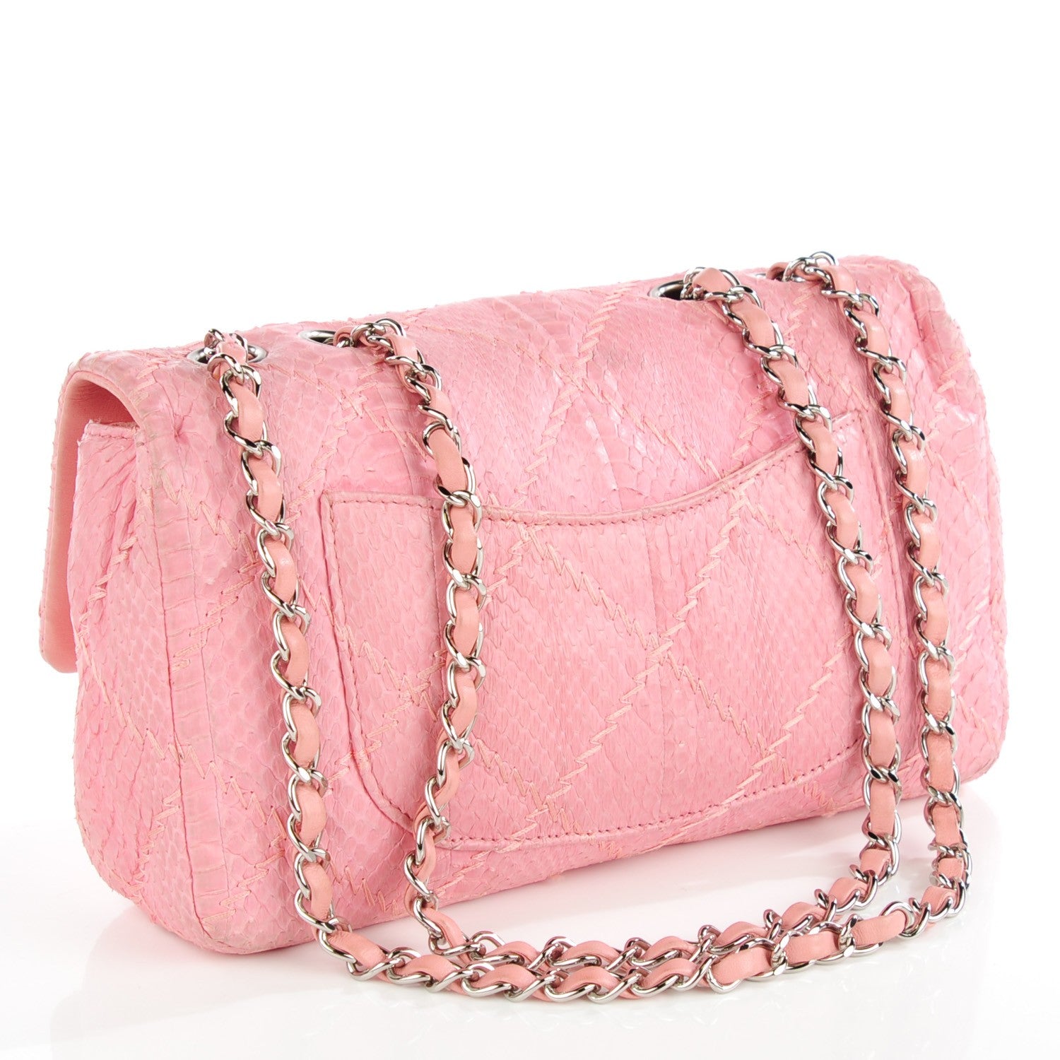 Chanel Snakeskin Ultimate Stitch Flap Pink 3 of 8