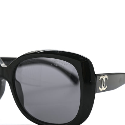 Chanel Acetate Polarized CC Sunglasses 5183 Black 5 of 8