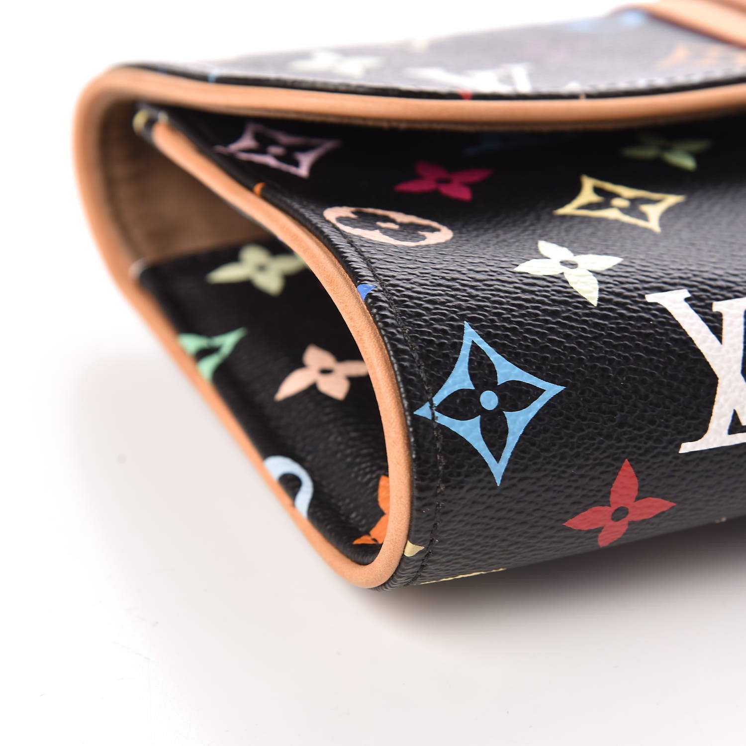 Louis Vuitton Monogram Multicolor Courtney Clutch Black 7 of 8