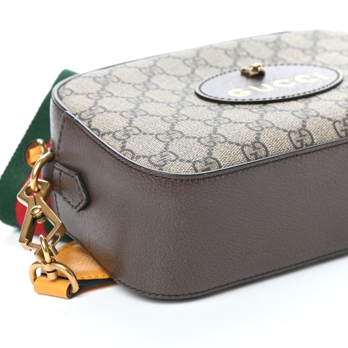 GG Supreme Monogram Web Neo Vintage Shoulder Bag Beige New Acero Crop