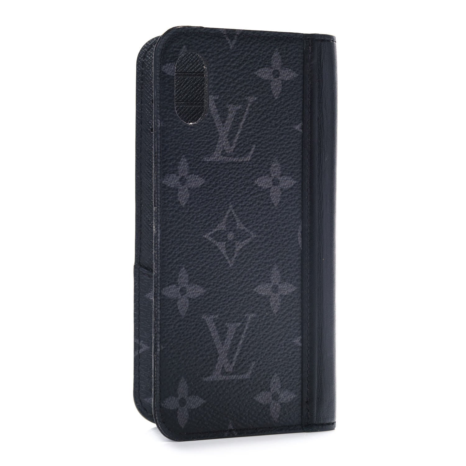 Louis Vuitton Monogram Eclipse iPhone XS Max Folio Case Black 3 of 9