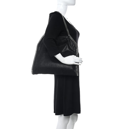 Stella McCartney Shaggy Deer Falabella Fold Over Tote Black 2 of 9