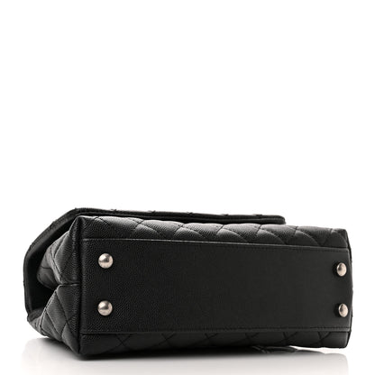 Chanel Caviar Lizard Embossed Quilted Mini Coco Handle Flap Black 4 of 12