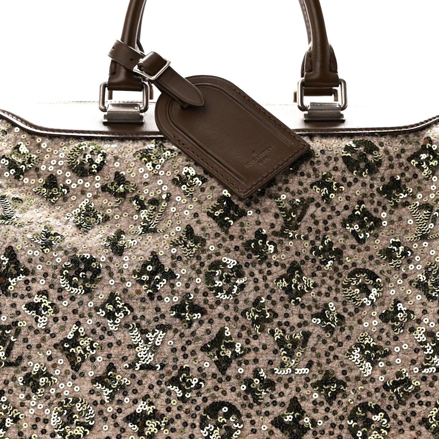 Louis Vuitton Sequin Monogram Sunshine Express Speedy Kaki 7 of 9